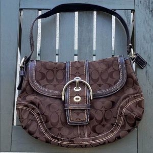 Brown coach purse